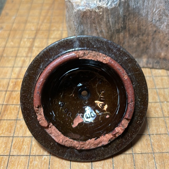 Brown Floral Teapot England Hand Painted Spout Turned Down - Picture 12 of 17